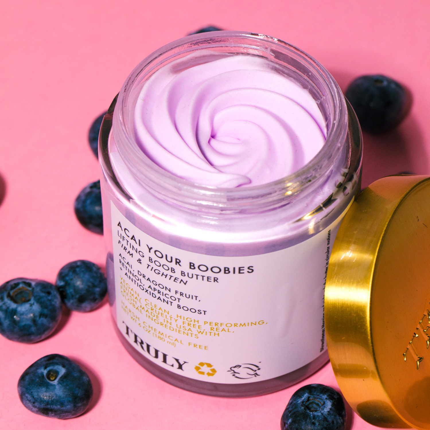 CREMA REAFIRMANTE  "AÇAÍ YOUR BOOBIES" PARA EL CUIDADO DEL BUSTO (CREMA BATIDA PARA CUERPO)